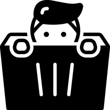 solid icon for hide vector