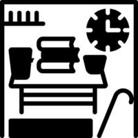 sólido icono para laboriosamente vector