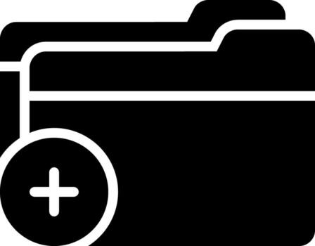 solid icon for add vector
