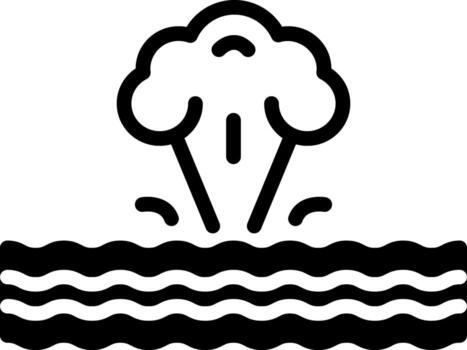 sólido icono para fenómeno vector