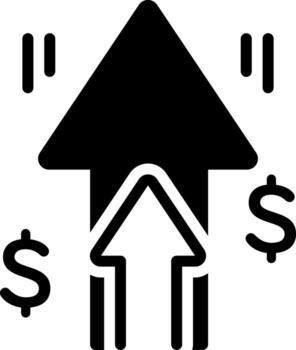 solid icon for increased vector