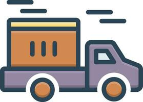 color icon for delivery vector