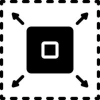 solid icon for enhance vector