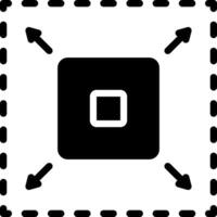 solid icon for enhance vector