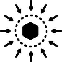 solid icon for middle vector