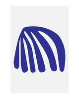 Abstract poster design. Modern wall art with organic irregular geometric shapes. Minimalistic image for creative design vector