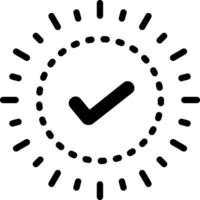 solid icon for check vector