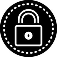 solid icon for security vector
