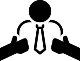 solid icon for admire vector
