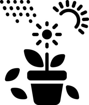 solid icon for spring vector