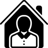 solid icon for property vector