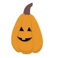 Long halloween pumpkin. vector