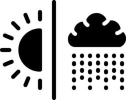 solid icon for weather vector