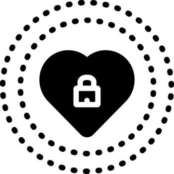 sólido icono para proteger vector