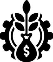 solid icon for financial vector