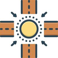 color  icon for between vector