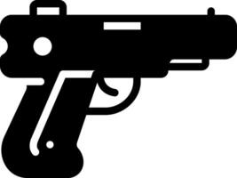 solid icon for gun vector