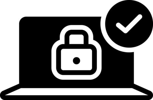 solid icon for certain vector