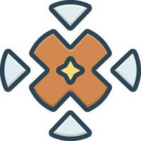 color icon for inclusive vector