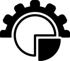 solid icon for sector vector