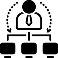 solid icon for administrator vector