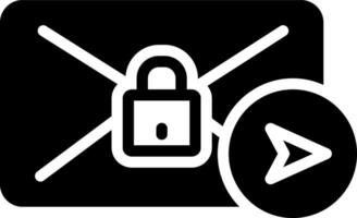 solid icon for refer secure vector