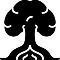 solid icon for tree vector