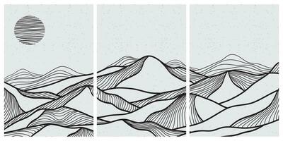 Japanese background with line wave pattern vector. Abstract template with geometric pattern. Mountain layout design in oriental style. vector