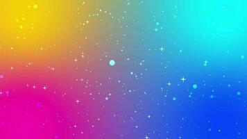 4 color particles effect background video