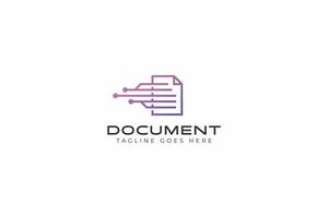 Document File Sharing Network Business Technology Logo Concept vector