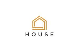 House Developer Property Architecture Minimalist Logo vector