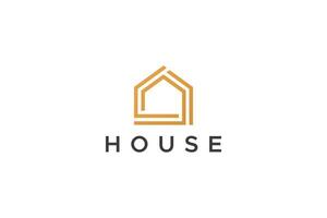 House Developer Property Architecture Minimalist Logo vector