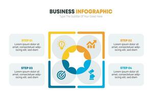 Flat infographic elements with stats collection vector