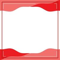 Red and white background color with stripe line and wavy shapes. Suitable for social media post and web internet ads. vector