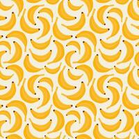 Cute and colorful vector seamless hand drawn pattern with banana. Can be used for wrapping paper, bedclothes, notebook, packages, gift paper. Vector hand drawn clipart illustration.