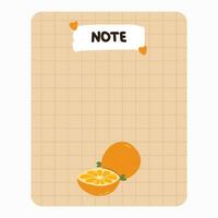 Cute scrapbook templates for planner notes, to do, to buy and other with colorful illustrations about healthy breakfast. With printable, editable illustrations. For school and university schedule vector