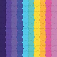 Abstract background of colorful puzzles. vector