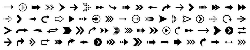 Arrow icon set. Modern simple arrows. vector