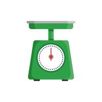 Bathroom weight scale icon in flat style. Mass measurement vector illustration