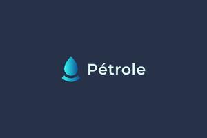 Water or Oil Drip Simple Modern Logo Concept for Business Environment and Fuel Industry vector