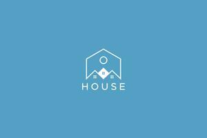 Sun House Abstract Logo Real Estate and Property Business vector