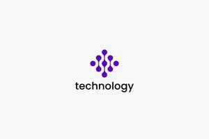 Technology and Connection Business Future Innovation Software Logo Concept vector