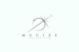 Abstract Illustration Eclipse Light Geometry Symbol Business Logo Representation of Miracle and Prodigy. vector