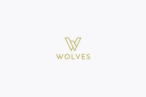 Letter W Minimalist Sharp and Strong Geometric Line Style Logo Concept. vector