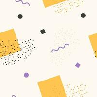 Soft colored memphis pattern design vector
