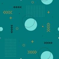 Soft colored memphis pattern design vector