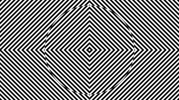 monocromático Preto e branco linhas radial rede zebra ciclo ii video