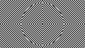 monocromático Preto e branco linhas radial rede zebra ciclo Eu video