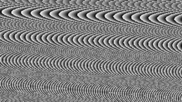 Fernseher Lärm einfarbig Verzerrung Welle pixelig schwarz und Weiß Schleife video