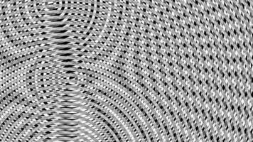 chaotisch radial einfarbig schwarz und Weiß psychedelisch abstrakt Animation Schleife video